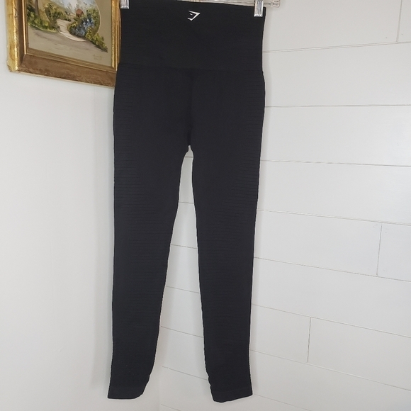 Gymshark Black High Waist Energy Seamless Leggings XS/Small - Picture 5 of 6